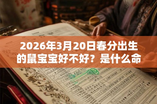 2026年3月20日春分出生的鼠宝宝好不好？是什么命？