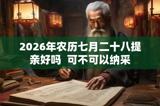 2026年农历七月二十八提亲好吗  可不可以纳采
