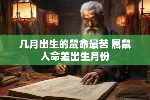 几月出生的鼠命最苦 属鼠人命差出生月份