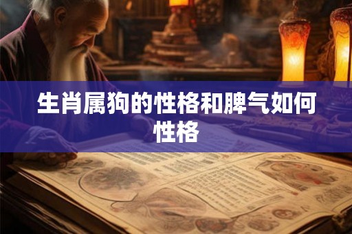 生肖属狗的性格和脾气如何性格