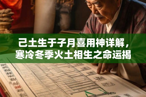 己土生于子月喜用神详解,寒冷冬季火土相生之命运揭示 己土生于子月喜用神详解,寒冷冬季火土相生之命运揭示