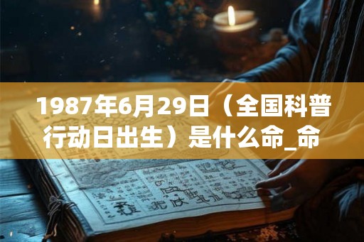 1987年6月29日（全国科普行动日出生）是什么命_命运如何