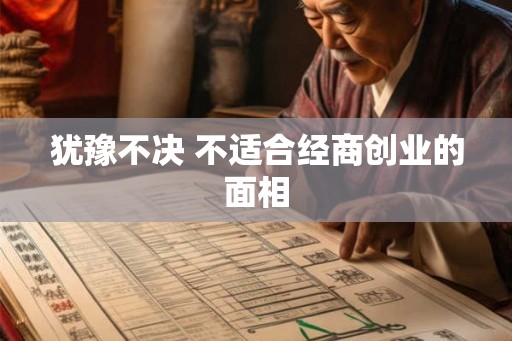 犹豫不决 不适合经商创业的面相
