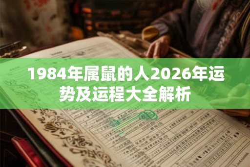 1984年属鼠的人2026年运势及运程大全解析