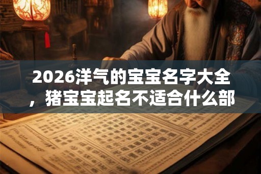 2026洋气的宝宝名字大全，猪宝宝起名不适合什么部首？