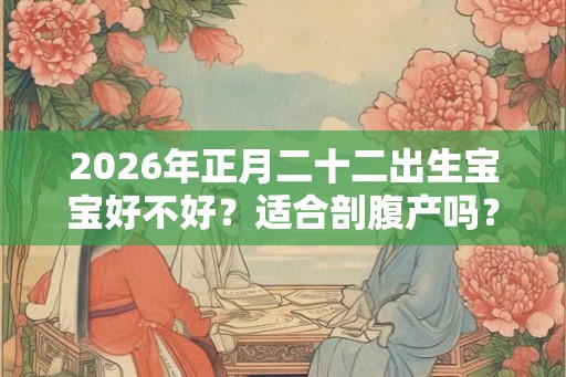 2026年正月二十二出生宝宝好不好?适合剖腹产吗? 2026年正月二十二出生宝宝好不好?适合剖腹产吗?