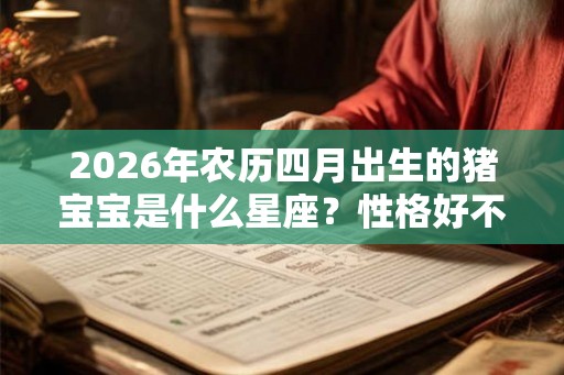 2026年农历四月出生的猪宝宝是什么星座？性格好不好？