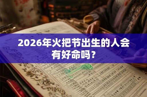 2026年火把节出生的人会有好命吗？