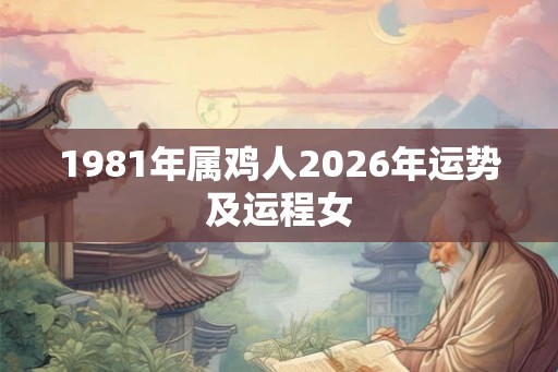 1981年属鸡人2026年运势及运程女