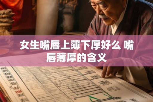 女生嘴唇上薄下厚好么 嘴唇薄厚的含义