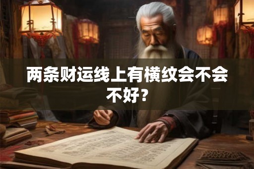 两条财运线上有横纹会不会不好？