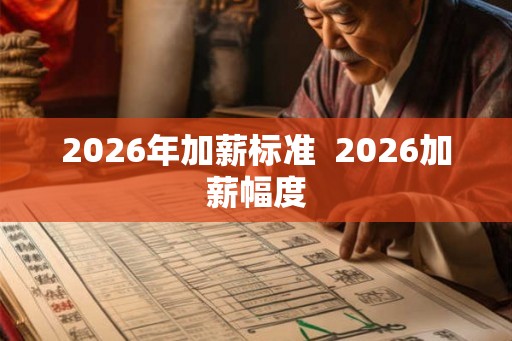 2026年加薪标准  2026加薪幅度
