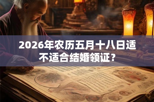 2026年农历五月十八日适不适合结婚领证？