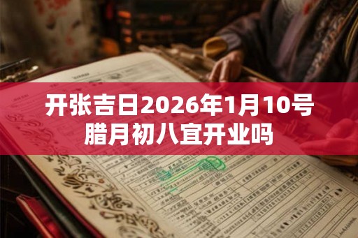 开张吉日2026年1月10号腊月初八宜开业吗