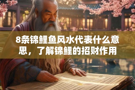 8条锦鲤鱼风水代表什么意思，了解锦鲤的招财作用