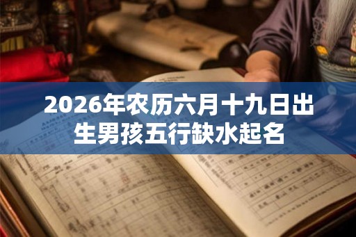 2026年农历六月十九日出生男孩五行缺水起名