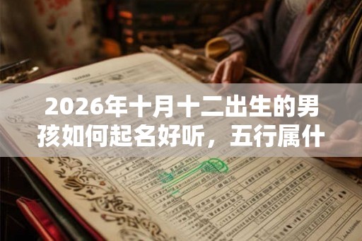 2026年十月十二出生的男孩如何起名好听，五行属什么