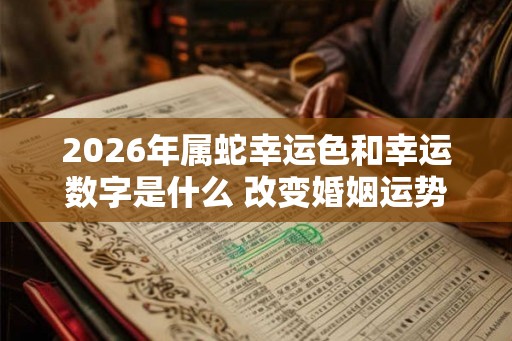 2026年属蛇幸运色和幸运数字是什么 改变婚姻运势缓解人际关系