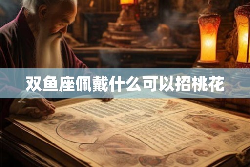 双鱼座佩戴什么可以招桃花 双鱼座佩戴什么可以招桃花