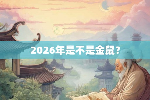 2026年是不是金鼠？