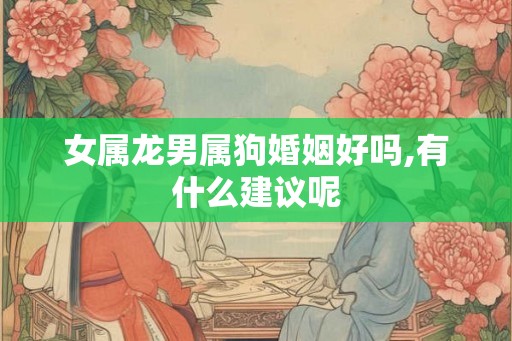 女属龙男属狗婚姻好吗,有什么建议呢