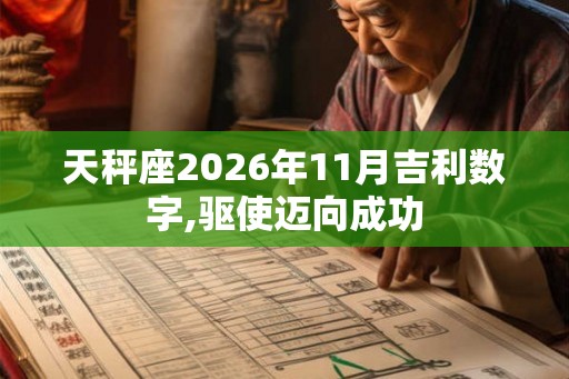 天秤座2026年11月吉利数字,驱使迈向成功