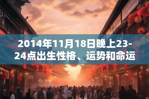 2014年11月18日晚上23-24点出生性格、运势和命运 2014年11月18日晚上23-24点出生性格、运势和命运