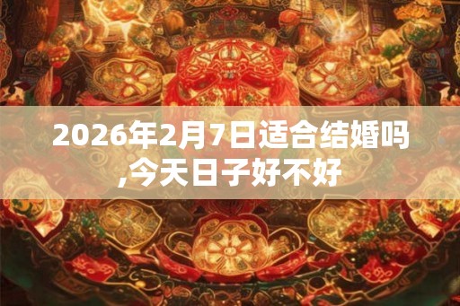 2026年2月7日适合结婚吗,今天日子好不好 2026年2月7日适合结婚吗,今天日子好不好