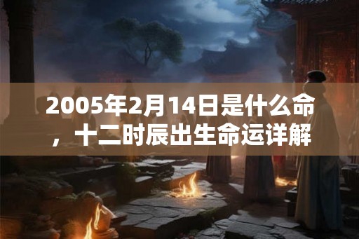 2005年2月14日是什么命，十二时辰出生命运详解