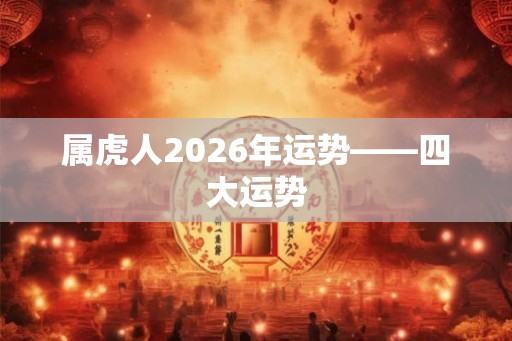 属虎人2026年运势——四大运势