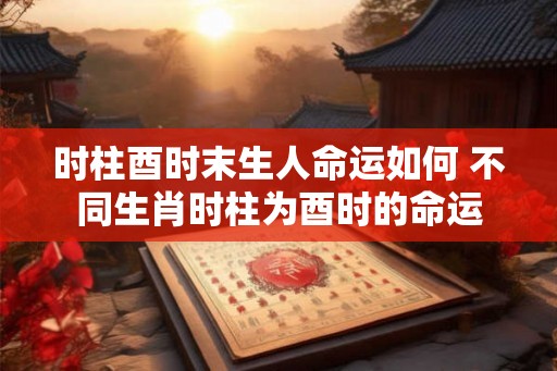 时柱酉时末生人命运如何 不同生肖时柱为酉时的命运