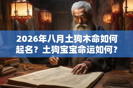 2026年八月土狗木命如何起名？土狗宝宝命运如何？