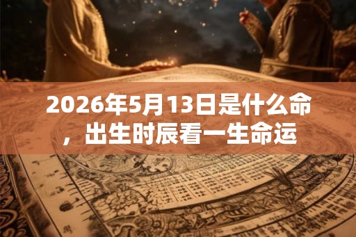 2026年5月13日是什么命，出生时辰看一生命运