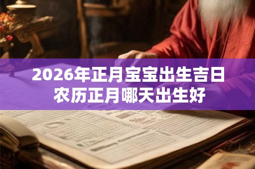 2026年正月宝宝出生吉日 农历正月哪天出生好