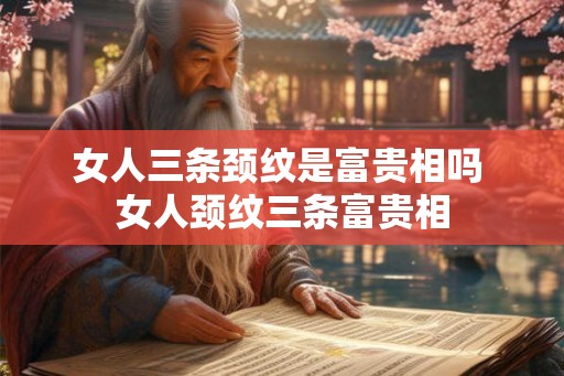女人三条颈纹是富贵相吗 女人颈纹三条富贵相