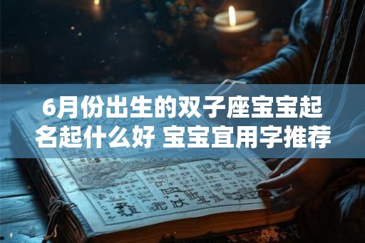 6月份出生的双子座宝宝起名起什么好 宝宝宜用字推荐 6月份出生的双子座宝宝起名起什么好 宝宝宜用字推荐