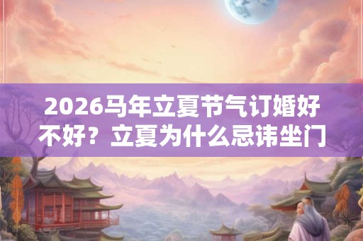 2026马年立夏节气订婚好不好？立夏为什么忌讳坐门槛？
