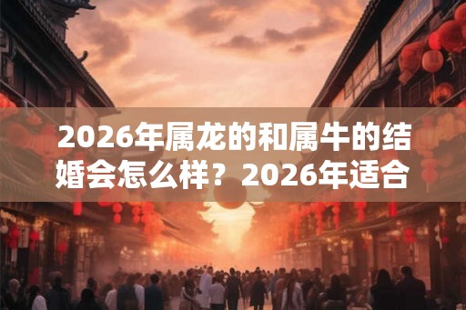 2026年属龙的和属牛的结婚会怎么样?2026年适合结婚的属相 2026年属龙的和属牛的结婚会怎么样?2026年适合结婚的属相