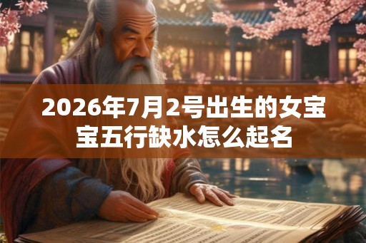 2026年7月2号出生的女宝宝五行缺水怎么起名