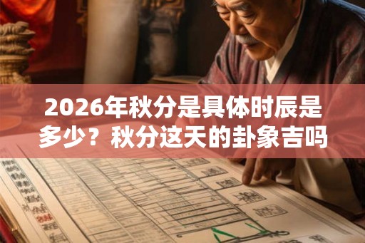 2026年秋分是具体时辰是多少？秋分这天的卦象吉吗？