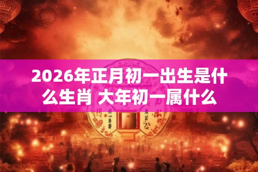 2026年正月初一出生是什么生肖 大年初一属什么