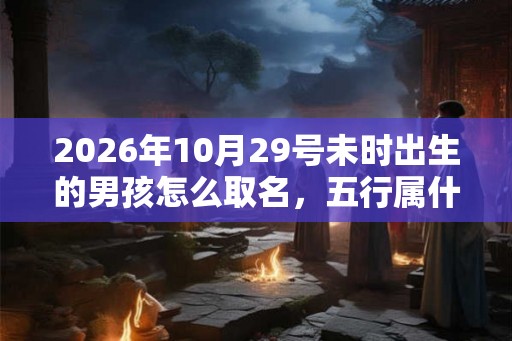 2026年10月29号未时出生的男孩怎么取名，五行属什么