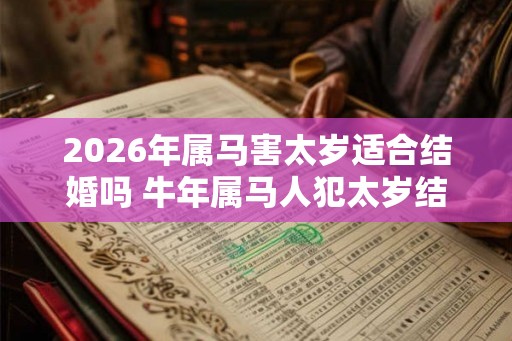 2026年属马害太岁适合结婚吗 牛年属马人犯太岁结婚好不好