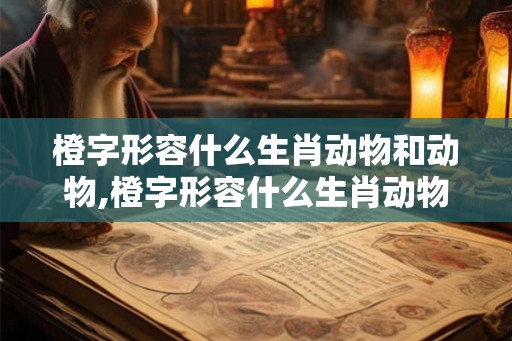 橙字形容什么生肖动物和动物,橙字形容什么生肖动物和动物的关系 橙字形容什么生肖动物和动物,橙字形容什么生肖动物和动物的关系