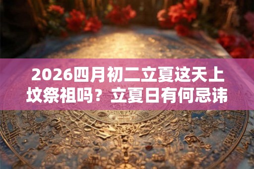 2026四月初二立夏这天上坟祭祖吗？立夏日有何忌讳？