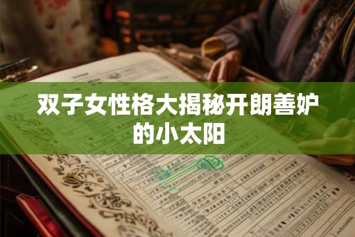 双子女性格大揭秘开朗善妒的小太阳