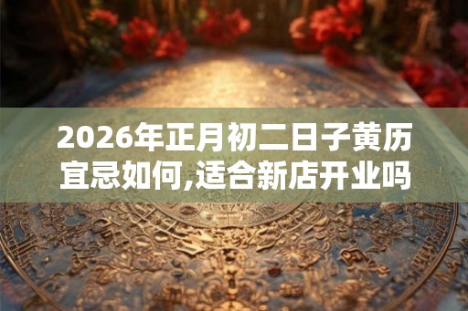 2026年正月初二日子黄历宜忌如何,适合新店开业吗？