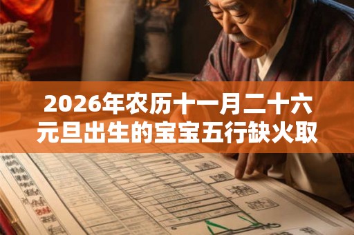 2026年农历十一月二十六元旦出生的宝宝五行缺火取名推荐 2026年农历十一月二十六元旦出生的宝宝五行缺火取名推荐