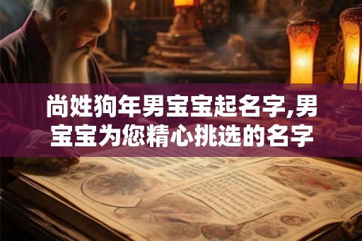 尚姓狗年男宝宝起名字,男宝宝为您精心挑选的名字 尚姓狗年男宝宝起名字,男宝宝为您精心挑选的名字