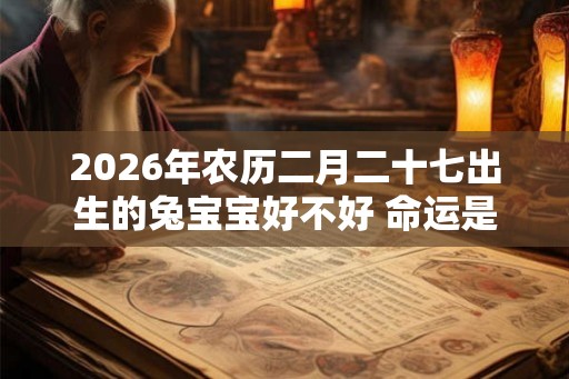 2026年农历二月二十七出生的兔宝宝好不好 命运是好是坏